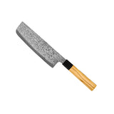 Takumi Kaza 4-piece Damascus Knife Set - Santoku + Bread Knife + Nakiri + Paring Knife