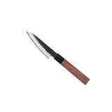 Shinrai Knives - Kurayami 4-piece Damascus Knife Set - Santoku + Bread Knife + Nakiri + Paring Knife