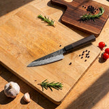 Shinrai Knives - Blackout Edition Damascus Paring knife 8 cm