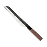 Kurayami 5-piece Damascus Knife Set - Chef's Knife + Bread Knife + Nakiri + Santoku + Paring Knife