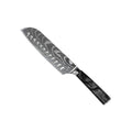 DAMASCUS PRINT ONYX EPOXY - SANTOKU KNIFE (18CM)