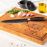 Damascus Pakka Wood Damascus 6-piece knife set