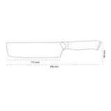 Eclipse Series Damascus Nakiri Knife 18 cm