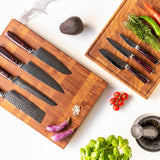 Hammered Stainless Steel Series 6-piece Knife Set