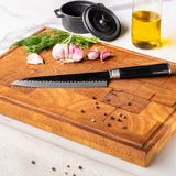 Hammered Stainless Steel Black - Chef's knife 20 cm