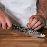 Hammered Stainless Steel - Chef's knife 20 cm
