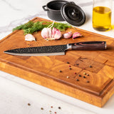 Hammered Stainless Steel - Chef's knife 20 cm