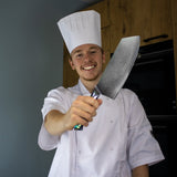 Parelmoer Jewels Damascus Nakiri mes 20 cm Shinrai Japan