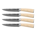 Shinrai Knives - Akari Damascus Print 4 Steak knives 12 cm