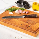 Shinrai Knives - Damascus Print 7-delige Messenset + Messenblok Cito dubbelzijdig Messenset met blok Shinrai Knives