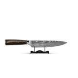 Shinrai Knives - Damascus Print 7-delige Messenset + Messenblok Rotate Messenset met blok Shinrai Knives