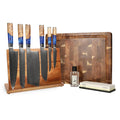 Shinrai Knives - Epoxy Sapphire Mega Bundel - All you need Messenset met blok, snijplank en slijpsteen Shinrai Knives