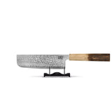 Shinrai Knives - Jōnetsu Damascus Nakiri mes 18 cm