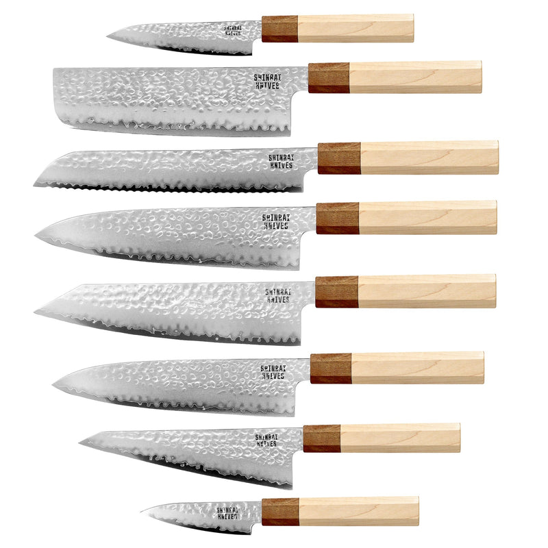 Kirameki Damascus 8-piece knife set