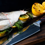 Damascus print - Kiritsuke knife 20 cm