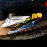 Damascus print - Kiritsuke knife 20 cm