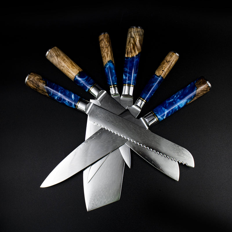 Epoxy Sapphire Series - 6-piece knife set