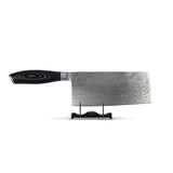 Pakka Wood - Damascus Nakiri knife 19 cm