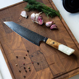 Diamond Octagon Damascus Kiritsuke 23 cm - Special Edition Keukenmessen Shinrai Japan