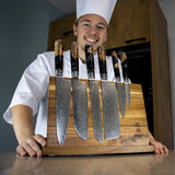 Epoxy Onyx 6-delige Damascus Messenset Shinrai Japan