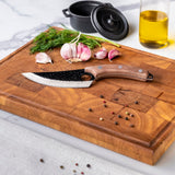 Hammered RVS Gladiator Series - Universeel Koksmes met holster Shinrai Japan