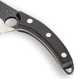 Hammered RVS Gladiator Series - Universeel Koksmes met holster Shinrai Japan