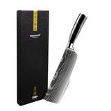 Japanse Damascus Print Onyx Epoxy - Nakiri mes Keukenmessen Shinrai Japan