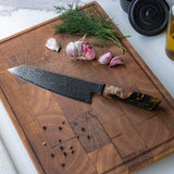 Onyx Octagon Damascus Kiritsuke 23 cm - Special Edition Keukenmessen Shinrai Japan