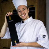 Parelmoer Jewels Damascus Santoku mes 18 cm Shinrai Japan