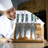 Parelmoer Jewels Serie 5-delige Damascus Messenset Shinrai Japan