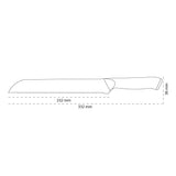 Shinrai Knives - Eclipse Series Damascus Bread Knife 20 cm