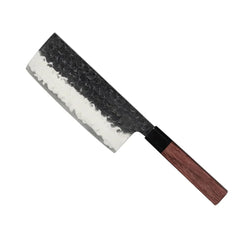 Shinrai Knives - Kurayami 4-piece Damascus Knife Set - Santoku + Bread Knife + Nakiri + Paring Knife