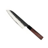 Shinrai Knives - Kurayami 4-piece Damascus Knife Set - Santoku + Bread Knife + Nakiri + Paring Knife