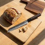Shinrai Knives - Blackout Edition Damascus Bread Knife 20 cm