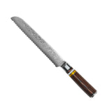 MICARTA JEWELS 7-PIECE DAMASCUS KNIFE SET + ACACIA HOLDER