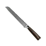 KNIFE SET DAMASCUS PRINT 7-PIECE + ACACIA HOLDER