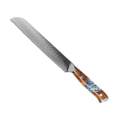 Eclipse 2-Piece Damascus Knife Set - Chef's Knife + Bread Knife