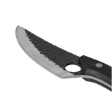 STAINLESS STEEL GLADIATOR SERIES - UNIVERSAL CHEF'S KNIFE WITH HOLSTER - BLACK