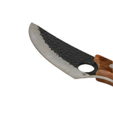 STAINLESS STEEL GLADIATOR SERIES - UNIVERSAL CHEF'S KNIFE WITH HOLSTER - BROWN