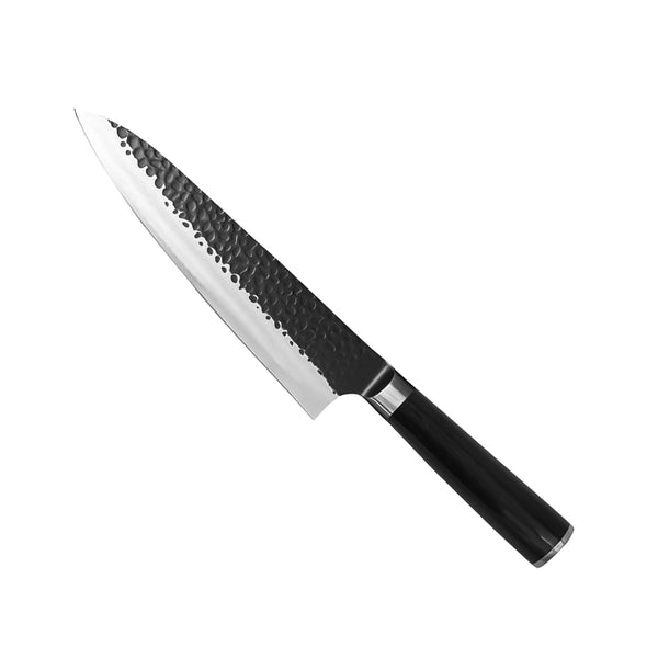 Hammered Stainless Steel Black Series - Chef's knife