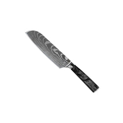 DAMASCUS PRINT ONYX EPOXY - 9 PIECE KNIFE SET