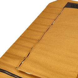 Shinrai Knives - Premium Canvas &amp; Leather Knife Roll - Brown
