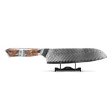 Shinrai Knives - Eclipse Series Damascus Santoku Knife 18
