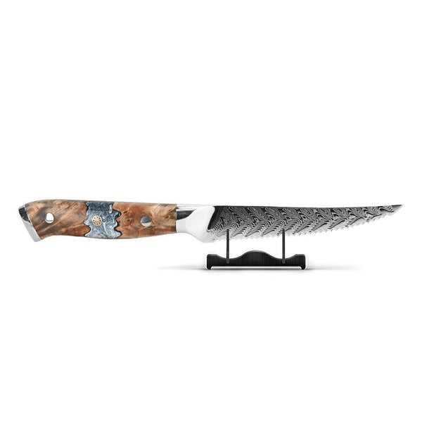 Shinrai Knives - Eclipse Series Damascus Steak Knife 13 cm