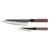 Kurayami 2-Piece Damascus Knife Set - Chef's Knife + Paring Knife