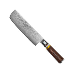 MICARTA JEWELS 7-PIECE DAMASCUS KNIFE SET + ACACIA HOLDER DOUBLE SIDED