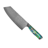MOTHER OF PEARL JEWELS - DAMASCUS NAKIRI KNIFE 20 CM