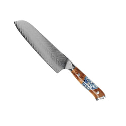 Eclipse 2-Piece Damascus Knife Set - Chef's Knife + Santoku Knife