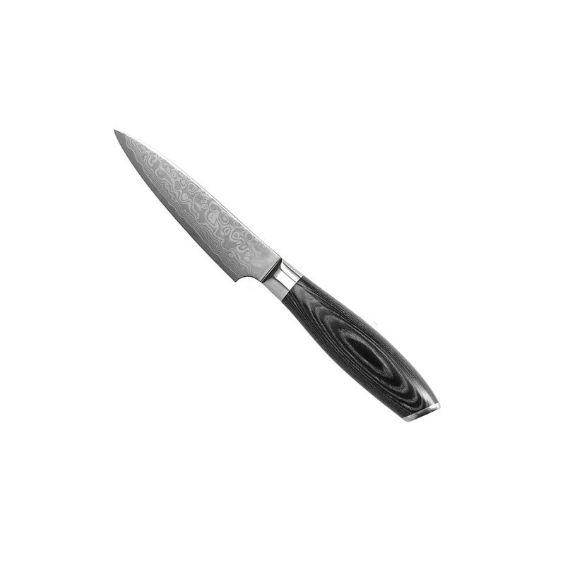 DAMASK PAKKA WOOD 6-PIECE KNIFE SET + ACACIA HOLDER