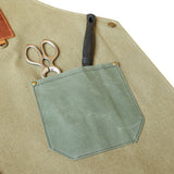 High-Quality Canvas & Leather Apron - Green